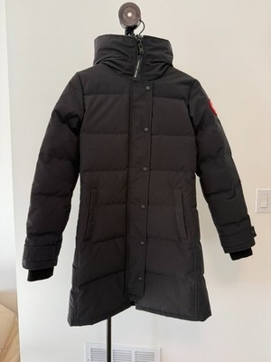 Canada Goose Shelburne Parka 3802W Women s Small Black Down Hooded Coat