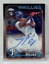 2024 Topps Chrome Update Johan Rojas RC Autographs #RA-JRO Rookie Card MLB Auto. rookie card picture