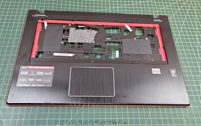 OEM MSI GE70 MS-1759 17.3 Palmrest w/ Touchpad 307757C216Y31 #d907