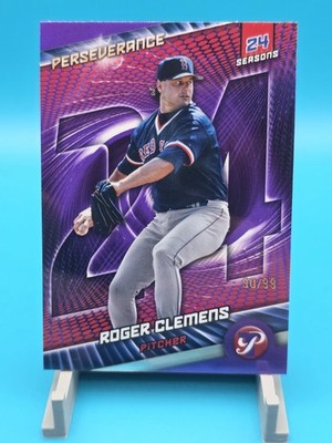 2025 Topps Pristine Perseverance #P-3 Roger Clemens Purple Refractor/99