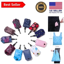 Compact and Lightweight Eco-Friendly Grocery Bags - Machine Washable & Durable