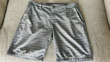 Hang Ten Boardwalks Hybrid Board Shorts Trunks Men 34 Gray Stretch Quick Dry