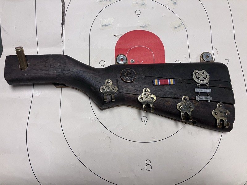 M1 Garand, Trench Art, Key ring holder, Stock, SA/ NFR, WW2,  USGI, +Bonus