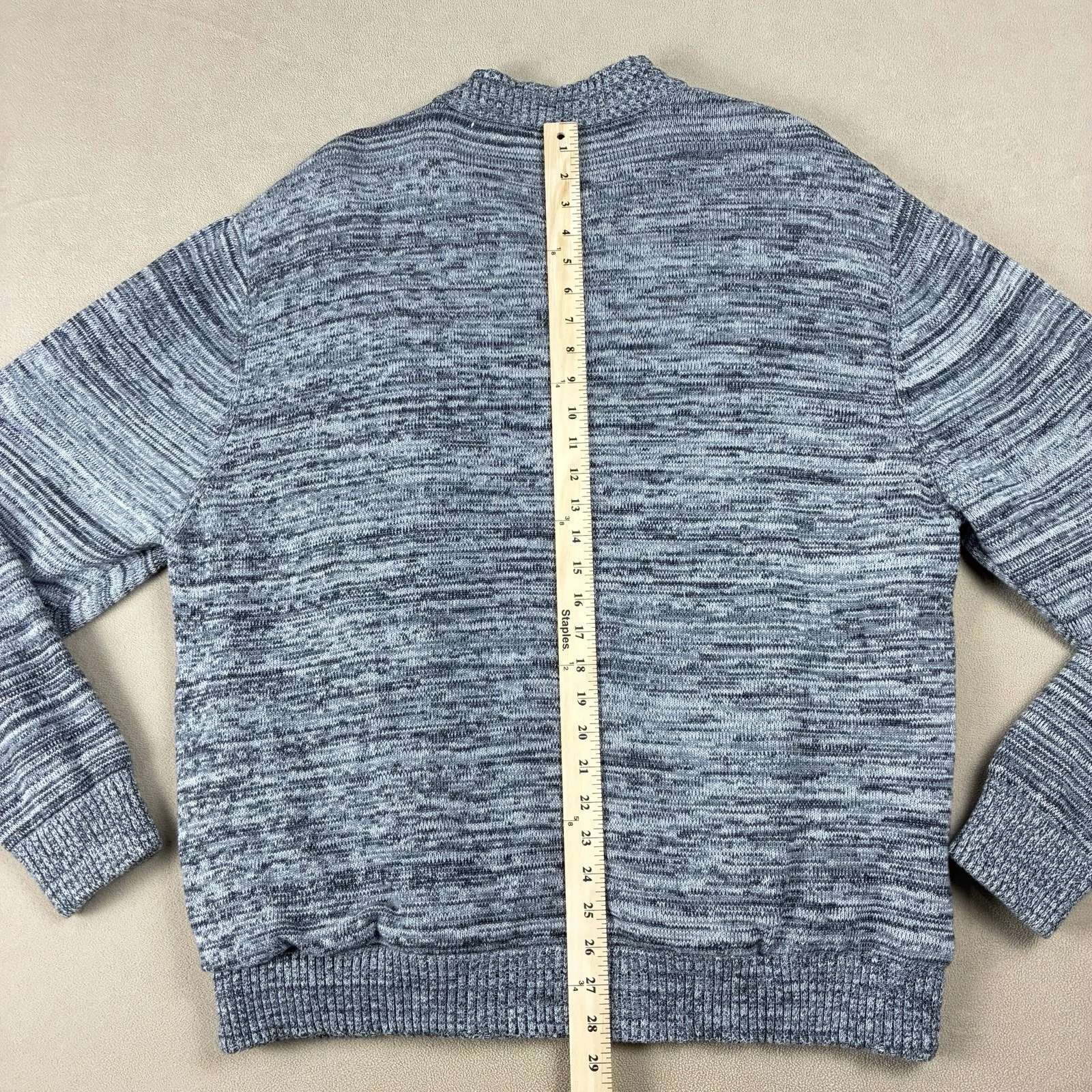 Play Cloths Fratellini Clown Knit Bomber Jacket XL Heather Charcoal 100% Cotton - product detail image 15