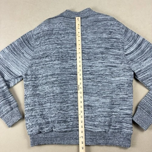 Play Cloths Fratellini Clown Knit Bomber Jacket XL Heather Charcoal 100% Cotton image 15