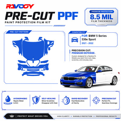 Precut PPF Clear Bra Kit For BMW 5 Series 530e Sport 2021-2022