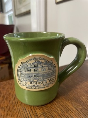 Collectable Hand Thrown Mug From Red Rocker Inn Black Mountain NC Deneen Pottery