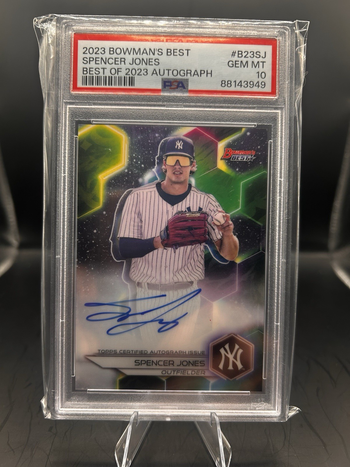 2023 Bowman’s Best Spencer Jones Rookie Auto Best Of 2023 PSA 10 RC