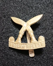 British Imperial Indian Army Assam Rifles Cap Badge