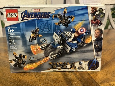 Lego Marvel Avengers: 76123 Captain America: Outriders Attack 2019 Retired Set