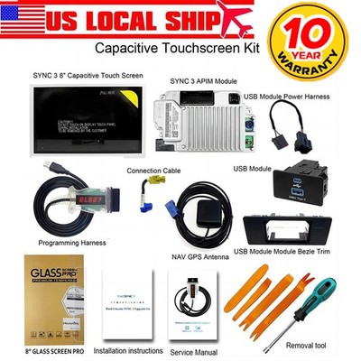 US stock Sync2 Upgrade to SYNC3 V3.4 Carplay GPS NA224 Fit for Ford Escape F150