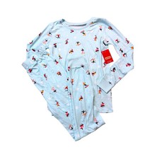 Jammies For Your Families Pajama Set Kids 14 Blue NWT Ski Snowboard EM4E091K New