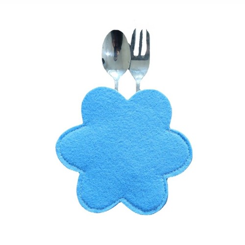 Easter Tableware Storage Bags 4 Pcs Flower Shaped Knife Fork Bag - Picture 5 of 12