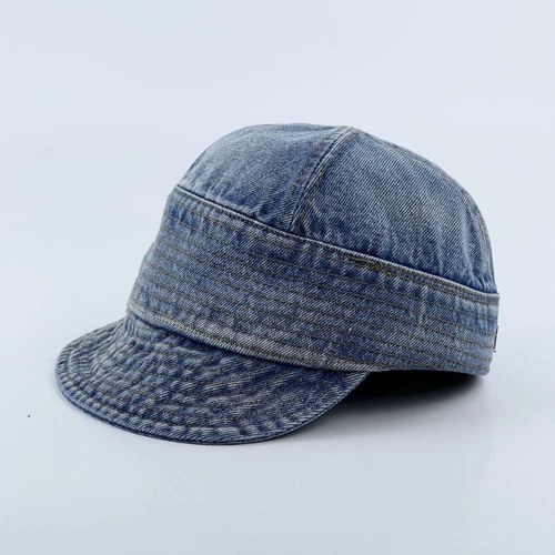 Cappello denim tesa corta regolabile unisex berretto baseball cappello camionista casual estivo - Foto 14 di 16