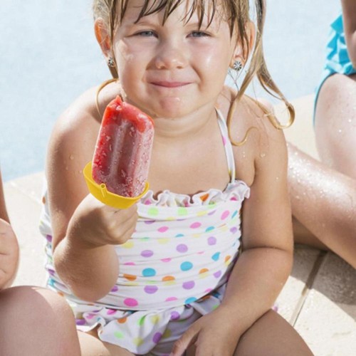 Popsicle Holder with Straw Drip Free Children Ice Cream Holder Leak Proof Dirty - Picture 9 of 15