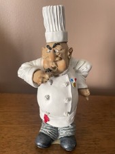 "Estatuilla de caricatura de chef/cocinero de 6"" por regalo artesanal-de colección rara gran día de San Valentín"