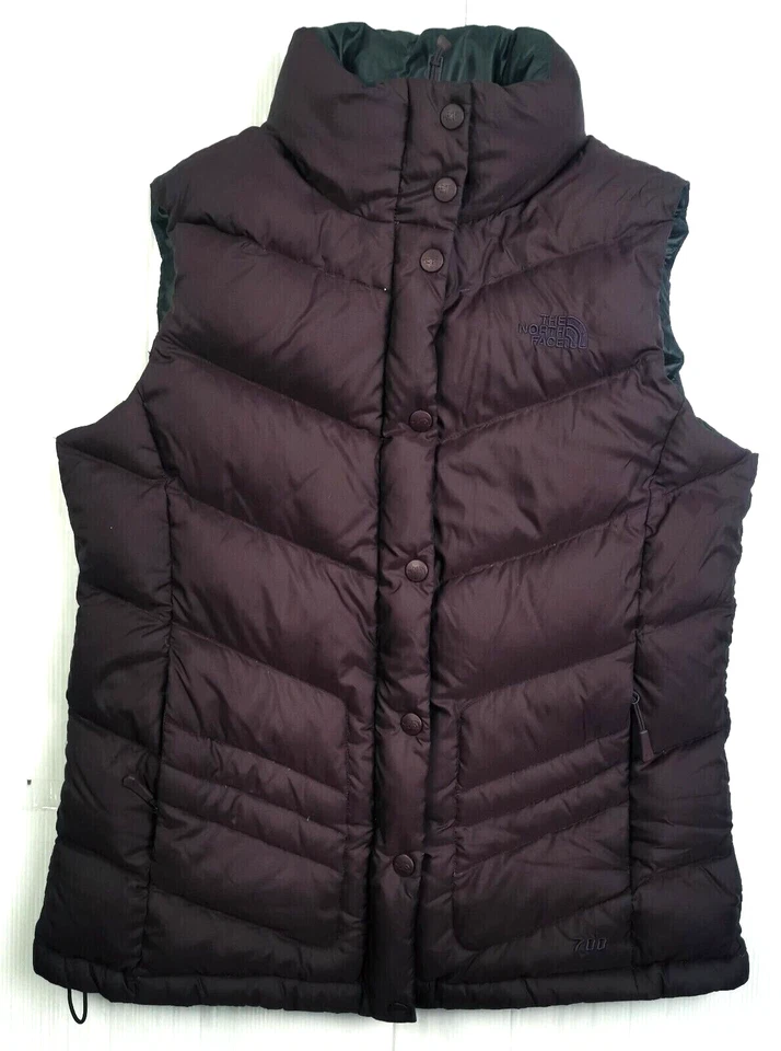 LO ÚLTIMO Mujeres THE NORTH FACE 700 DEPORTIVO PLUMÓN DE GANSO ACOLCHADO CHALECO PÚRPURA Chaqueta M Foto 3 de 4