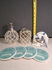 Beach Theme Soap Dispenser, Tooth Brush Holder, Beach Coaster sets 2674L230