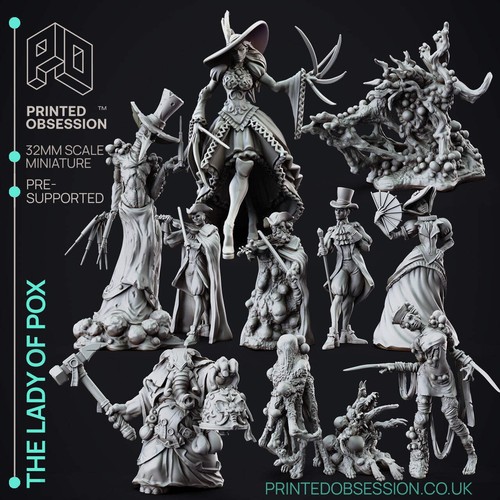 The Lady of Pox Miniatures | Fantasy Miniature | Printed Obsession - Picture 12 of 52