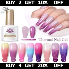 BORN PRETTY Thermal Gel Nail Polish Ombre Chameleon Colour Changing Shiny UV LED