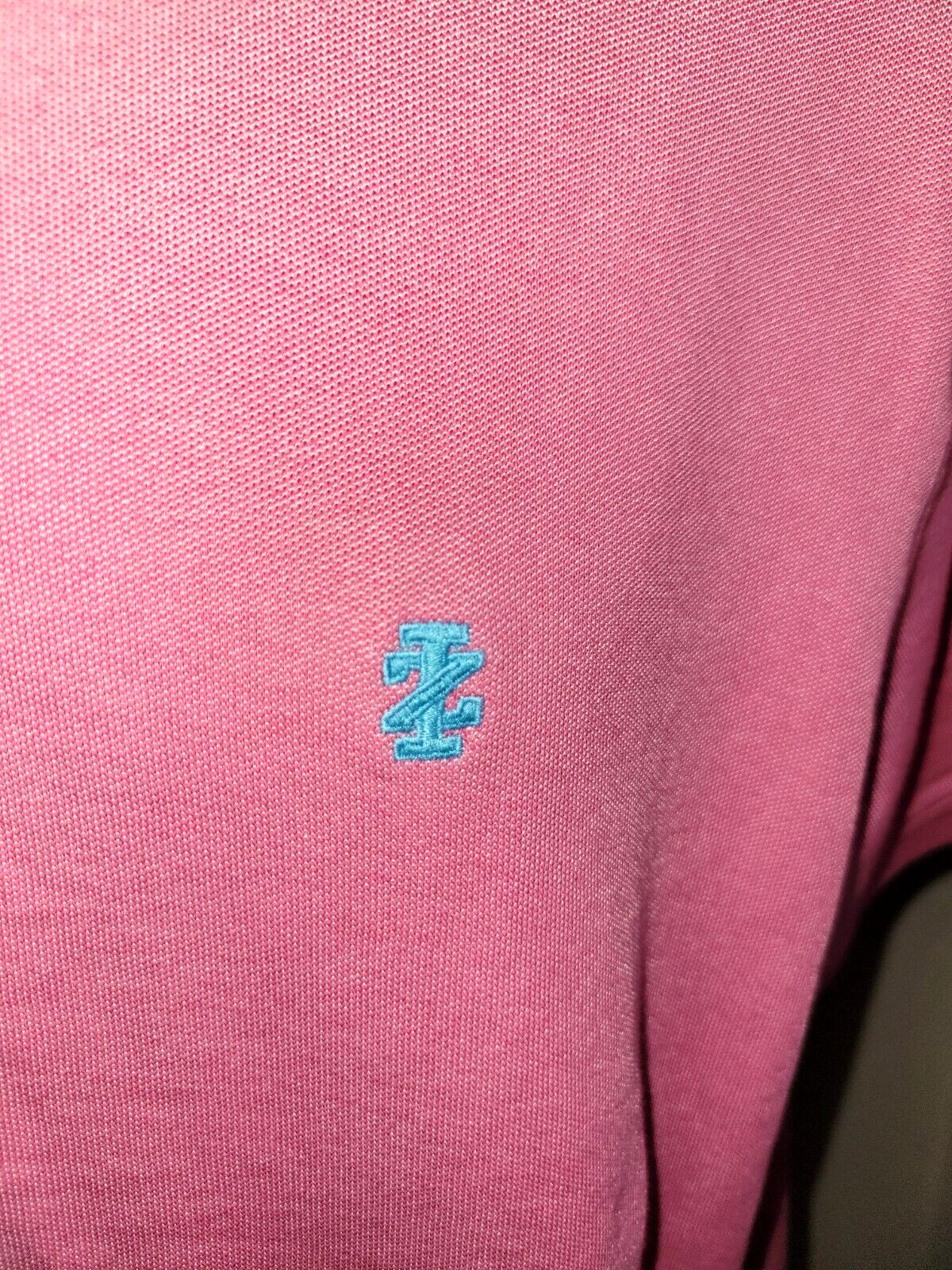 IZOD Advantage Performance Stretch Solid Pink Pol… - image 3