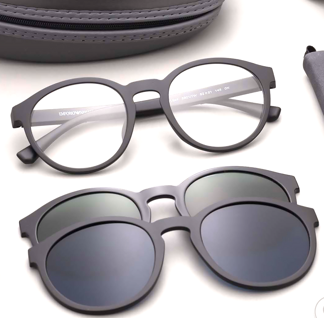 Emporio Armani Eyeglasses EA 4152 5801/1W 52-21 145 Black Frames