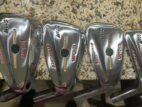 Wilson Dynapower Staff 2-P/W,S/W Head Only Rechrome By The Iron Factory - Picture 5 of 7