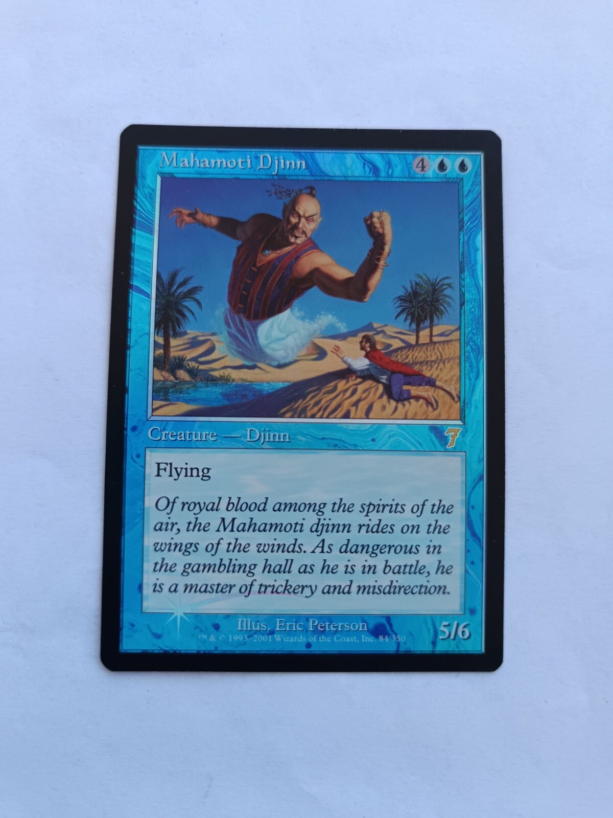 Mahamoti Djinn, 7th Edition, Foil, MTG, NM