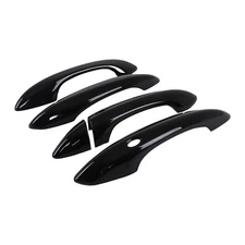 ABS Gloss Black Door Handle Add-on Cover Trim Fits Hyundai Santa Cruz 2022+
