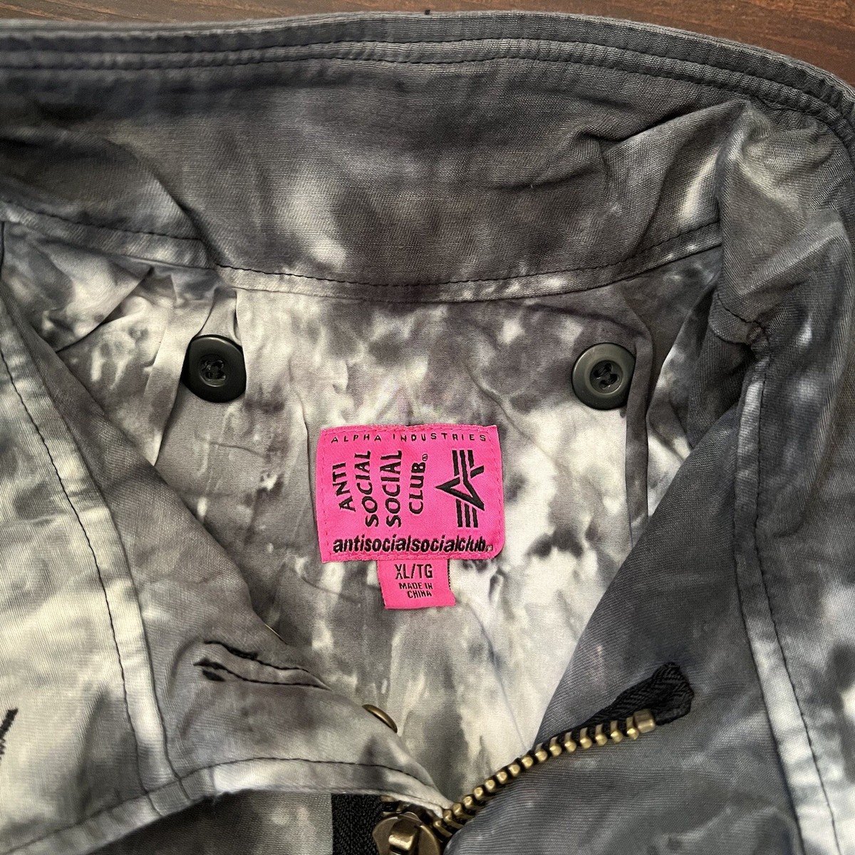 Anti Social Social Club Alpha Industries M-65 Tie Dye Jacket