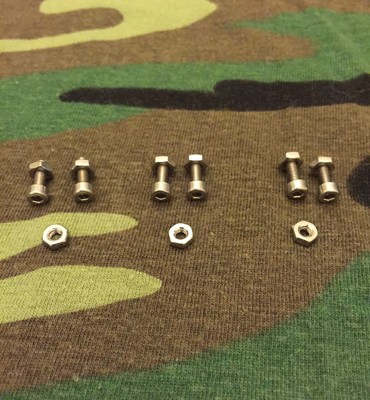 STAINLESS STEEL CARP EARS SNAG EARS BOLTS TO FIT 3x OLD SCHOOL BITE ALARMS