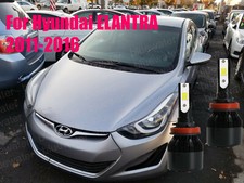 Led Forelantra 2011-2016 Headlight Kit H11 6000k White Cree Bulbs Low Beam Np