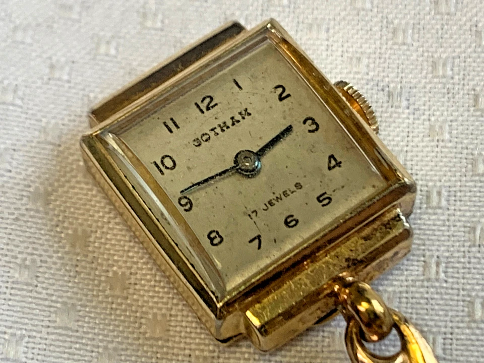 De Colección Reloj Enfermera Gotham Pin 1/20 12K G.F. 17 Joyas 10K RGP Estuche Reloj *FUNCIONA* Foto 2 de 4