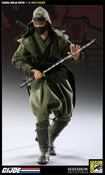 Sideshow SDCC Exclusive Cobra Viper Green Ninja 1/6 Scale 12