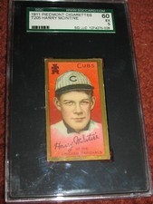 1911 T205 Gold Border ~HARRY MCINTYRE SGC 60 EX 5 ~CHICAGO CUBS