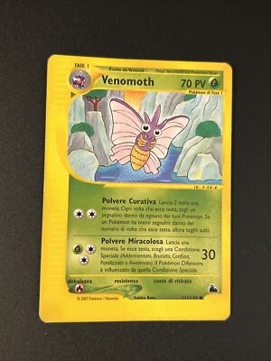 Pokémon Carta Vieja Común ITA Skyridge 111/144 Venomoth