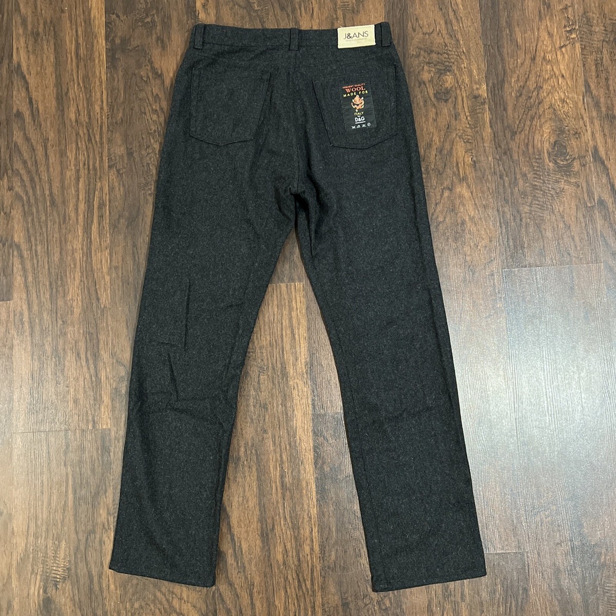 J&ANS Dolce Gabbana Gray Men Wool Pants Made In Italy Size J&ANS Dolce Gabbana Gray Men Wool Pants Made In Italy Size