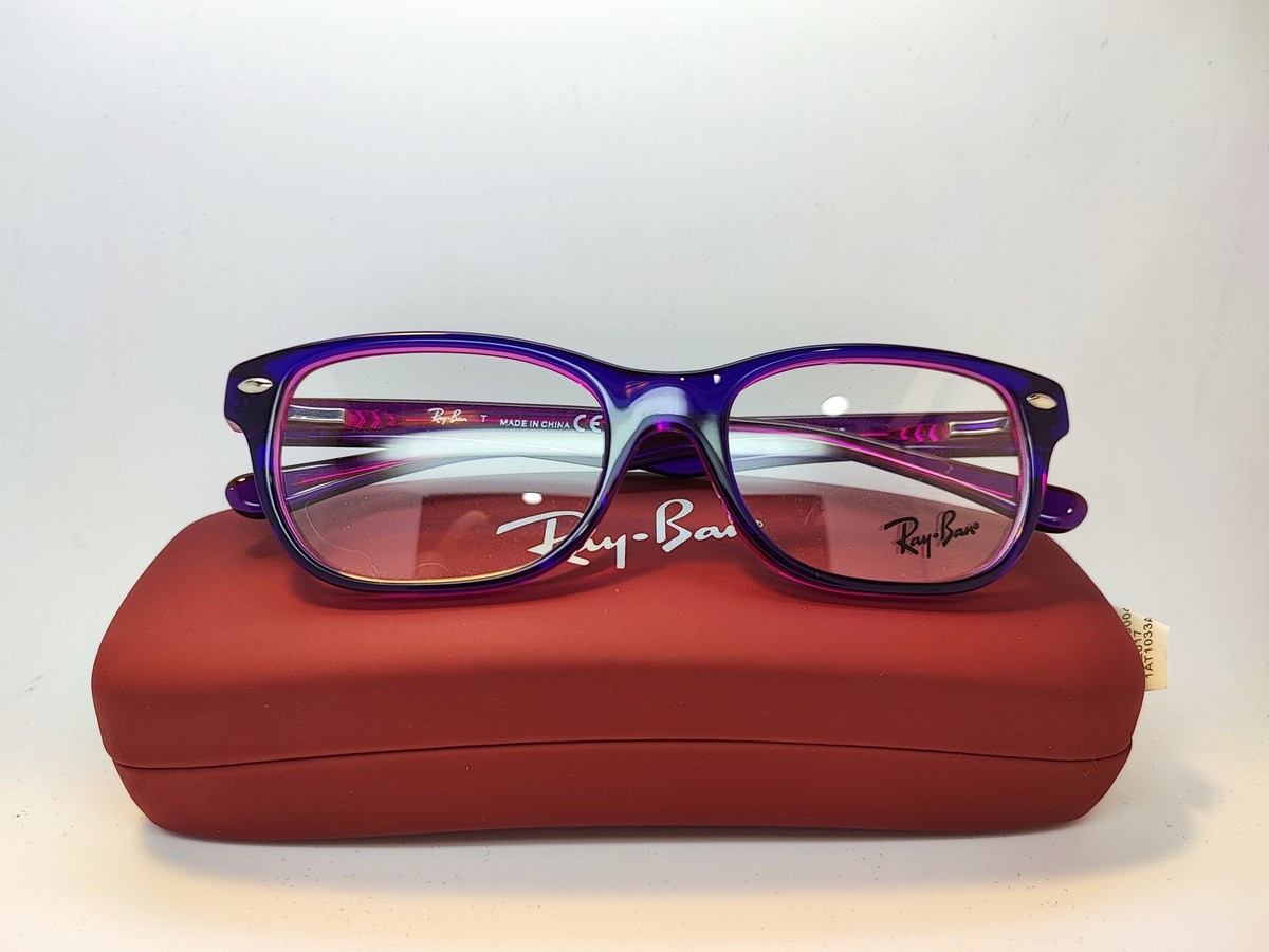 Ray Ban Eyeglasses-RB 1555 3666 Violet | eBay