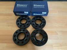 Distanziali cerchi in lega neri Audi A4 A5 A6 Bimecc 5x112 66,6 20mm x 2 coppie