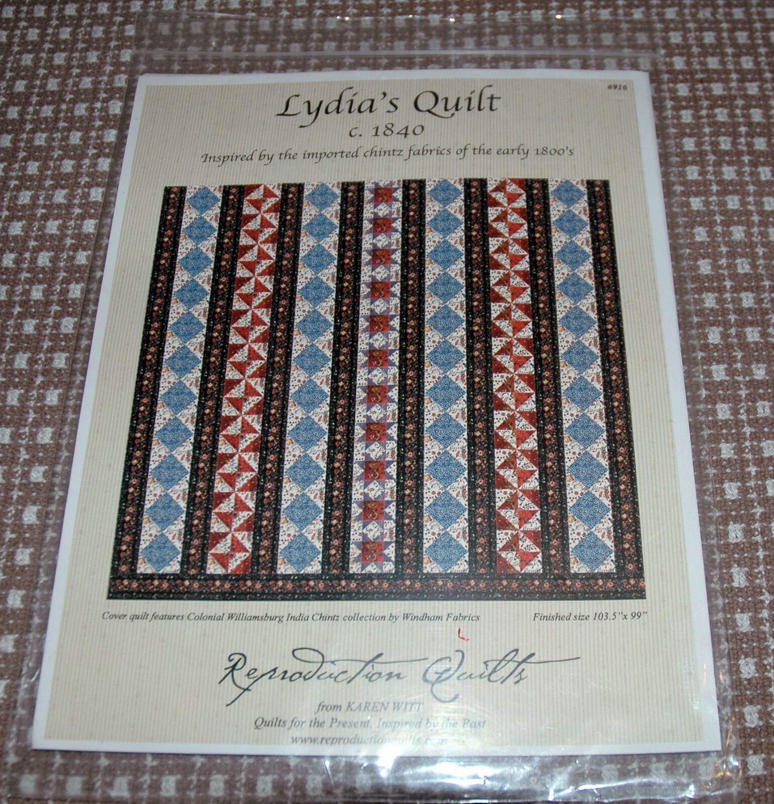 Lydia's Quilt c. 1840 QUILT PATTERN NEW! eBay