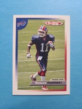 ROSCOE PARRISH 2005 TOPPS TOTAL RC ROOKIE FOOTBALL CARD # 481 G5160. rookie card picture
