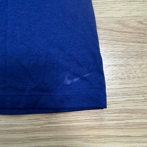 Nike Dri Fit Tank Top Women Small Navy Blue Athletic Racerback Lightweight Gym - Picture 5 of 6