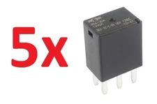 5x Song Chuan 301-1C-S-R1 U01 Automotive Plug-in Relay 12VDC 35 /20 A 5 pin SPDT