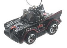 Christmas Ornament for Tooned Classic TV Series Batmobile Black Red