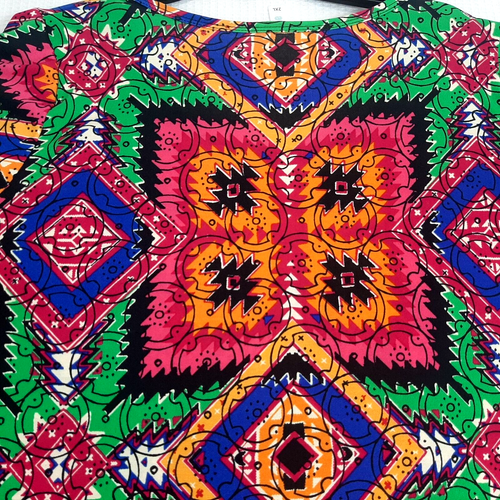 New w/oT LuLaRoe Women's Sz 2XL Top Tunic Long Sleeve Geometric Tribal Made USA - Picture 9 of 13