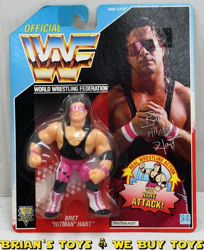 Vintage 1992 Hasbro WWF Bret 