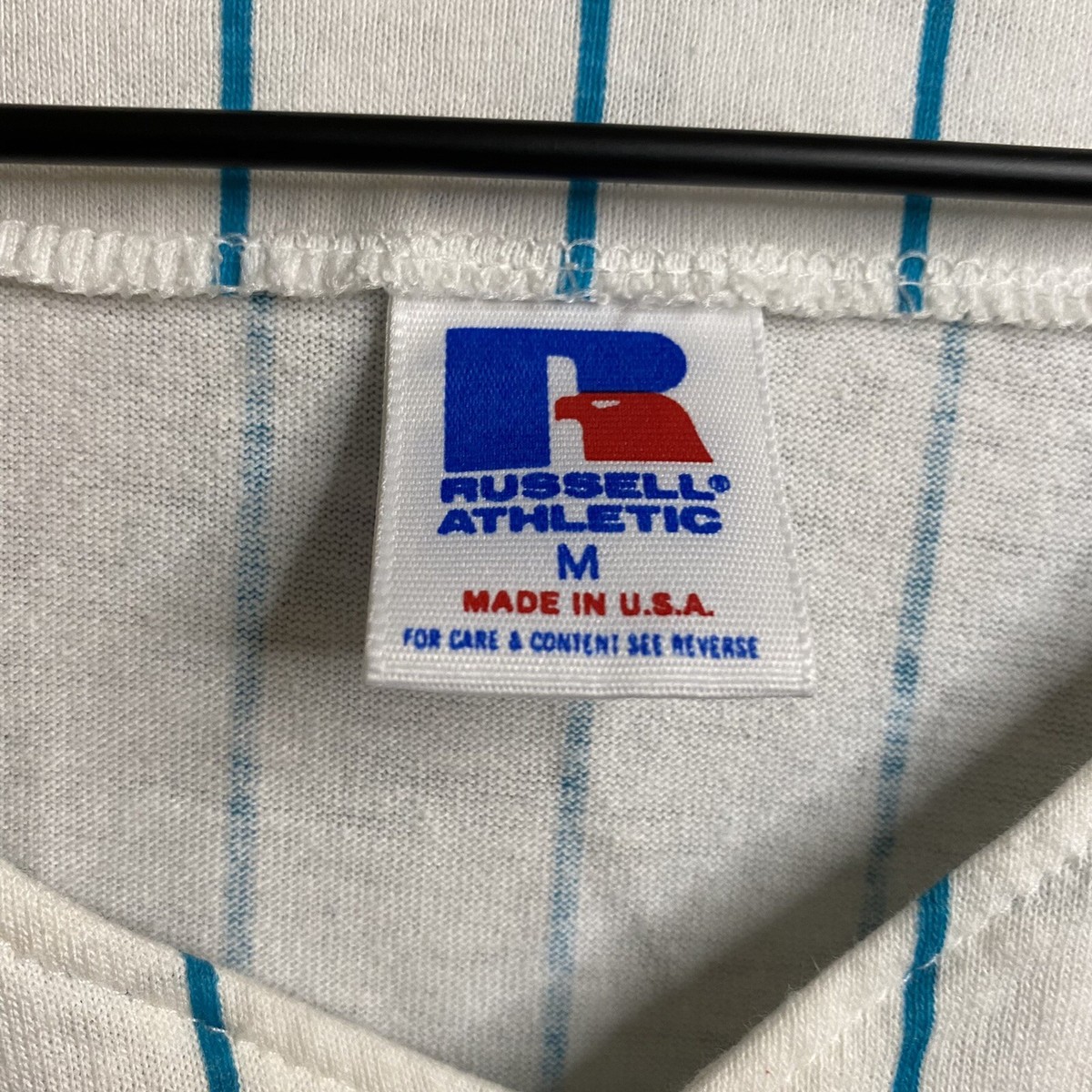 Vintage Russell Athletic Miami Marlins Pinstripe Jersey Sz M Vintage Russell Athletic Miami Marlins Pinstripe Jersey Sz M