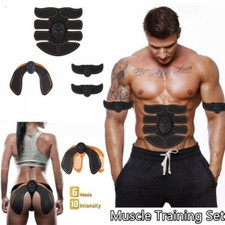 Ultimate EMS AB & Arms Muscle Simulator ABS Training Home Abdominal Trainer Set