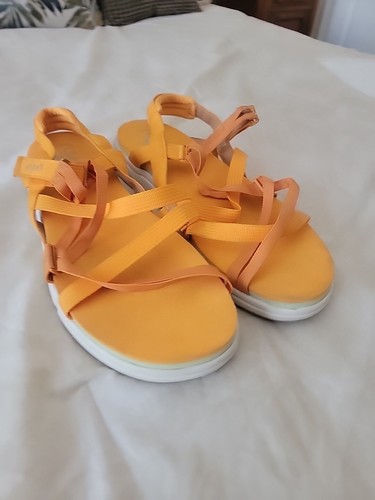 RYKA RE-ZORB FITNESS SANDALS 'MIRASA STRAPPY ORANGE RESPONSIVE SOLE WM Size 11 - Picture 10 of 13