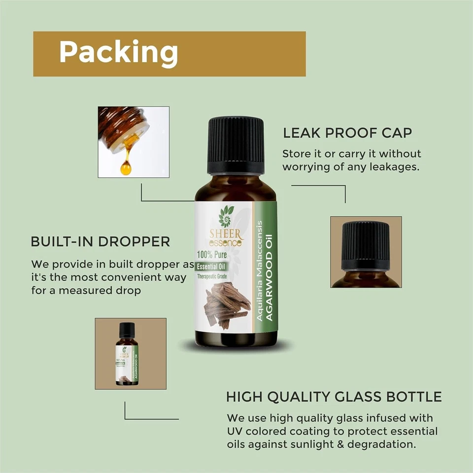 Agarwood Oud Oil 100% Pure Natural Undiluted Uncut Essential 5ML TO 1000ML - Image 4 of 4